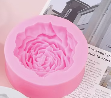 3D Peony Flower Silicone Mold for Candle Soap & Baking