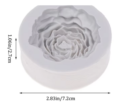 3D Peony Flower Silicone Mold for Candle Soap & Baking