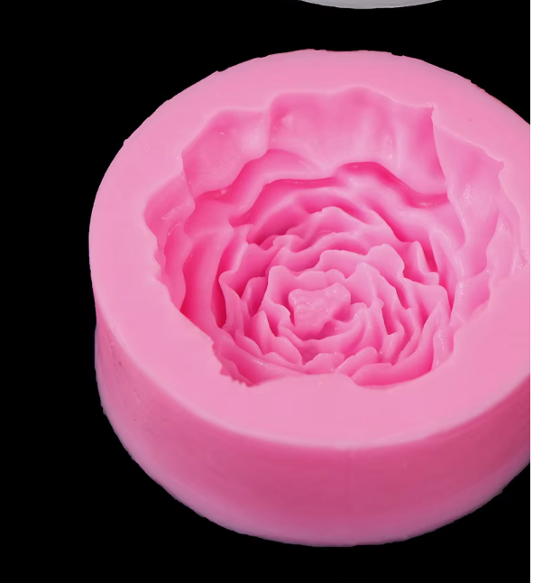 3D Peony Flower Silicone Mold for Candle Soap & Baking