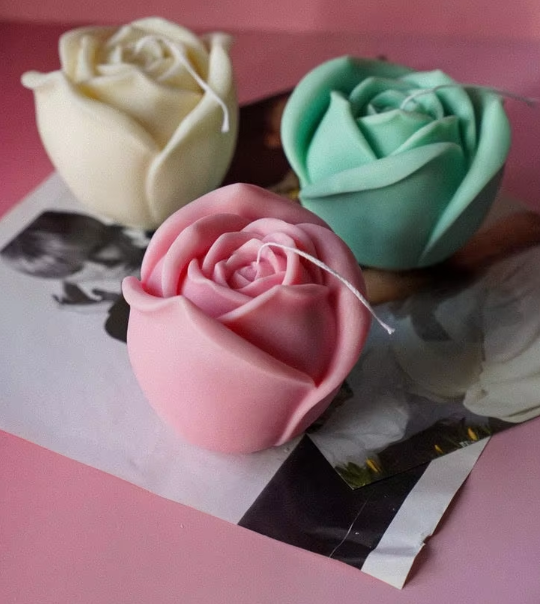 Rose Flower Silicone Mold for Scented Candle Making