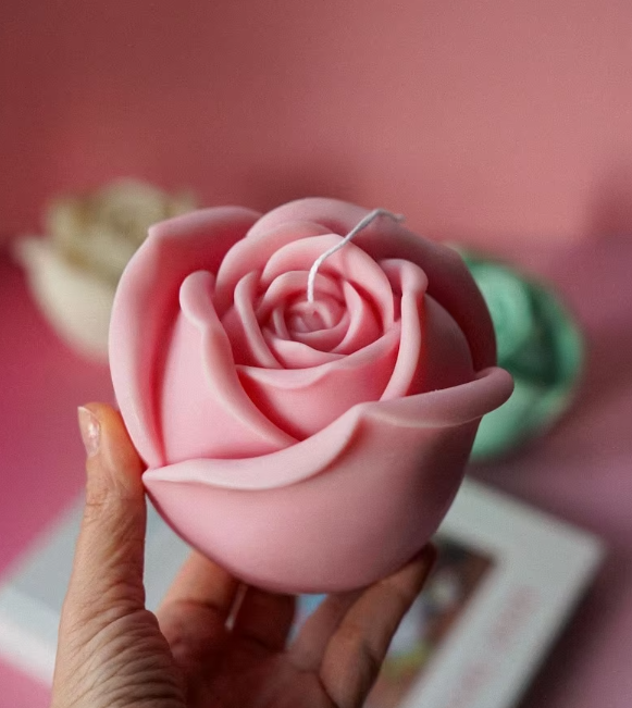 Rose Flower Silicone Mold for Scented Candle Making