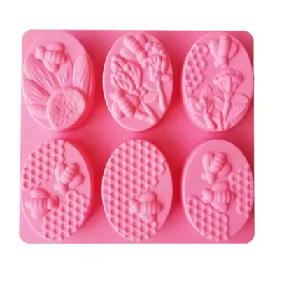 6 Styles Bee Silicone Mold for Soap & Baking