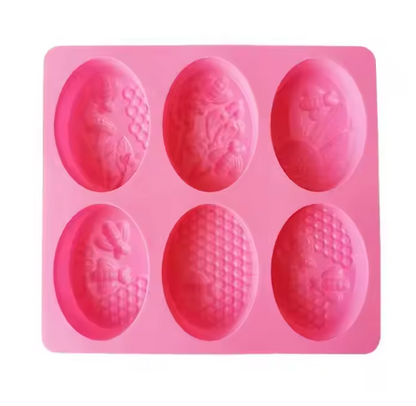 6 Styles Bee Silicone Mold for Soap & Baking