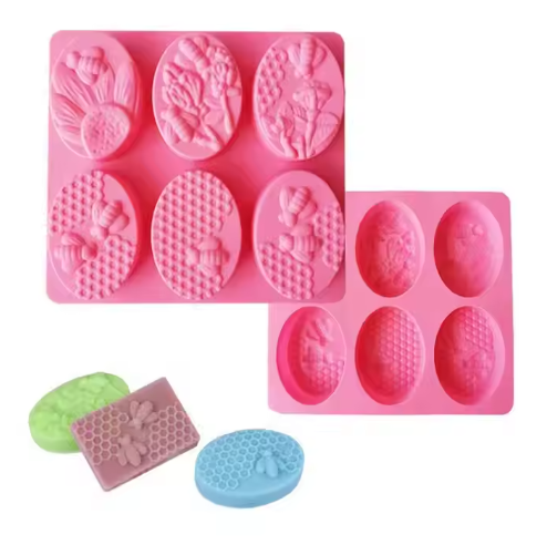 6 Styles Bee Silicone Mold for Soap & Baking