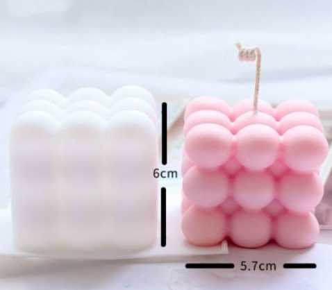 3D Rubik’s Cube Silicone Candle Mold DIY