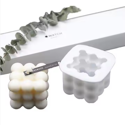 3D Rubik’s Cube Silicone Candle Mold DIY