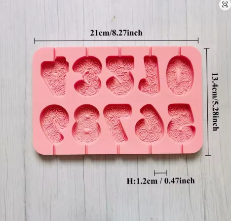 Birthday Number Silicone Mold for Candle & Cake Decor
