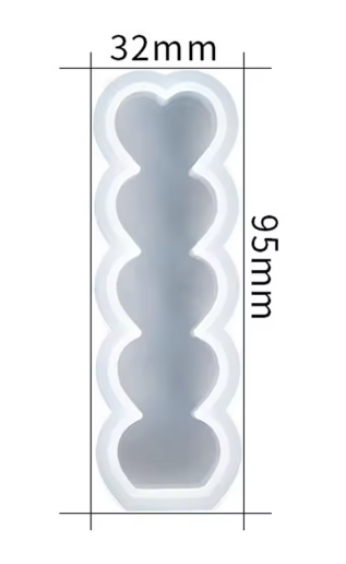 Heart Shape Silicone Mold for Candle Soap & Baking