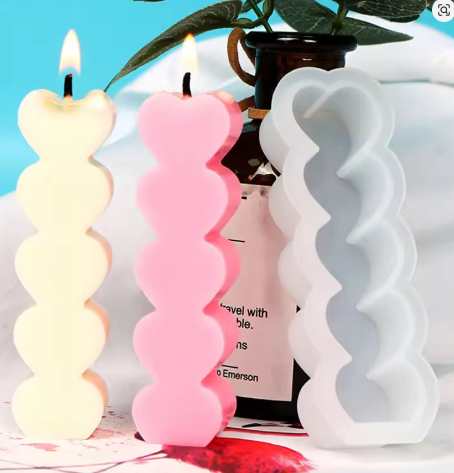 Heart Shape Silicone Mold for Candle Soap & Baking