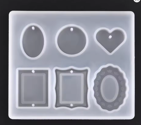 Necklace & Keychain Pendant Silicone Mold for Resin