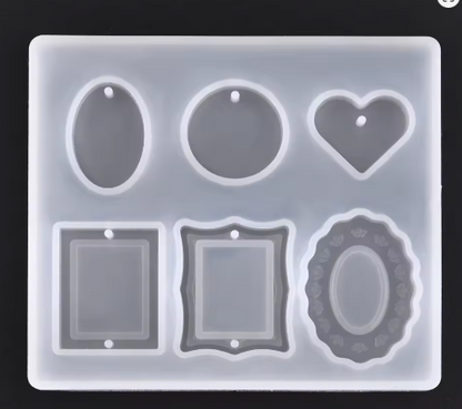 Necklace & Keychain Pendant Silicone Mold for Resin