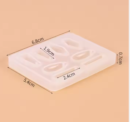 Nails Jewelry Pendants Mold Silicone Heart Round Oval Rectangle Shaped Silicone Mold Mixed Style Jewelry Epoxy Resin Moulds