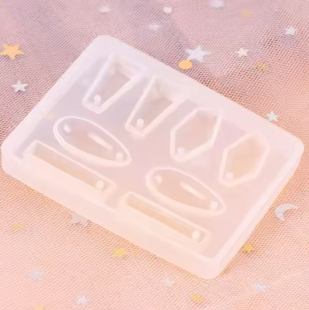 Nails Jewelry Pendants Mold Silicone Heart Round Oval Rectangle Shaped Silicone Mold Mixed Style Jewelry Epoxy Resin Moulds