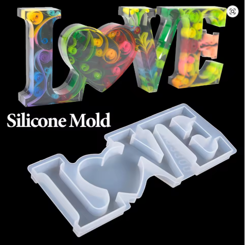 Heart Love Silicone Mold for Cake & Fondant Decoration