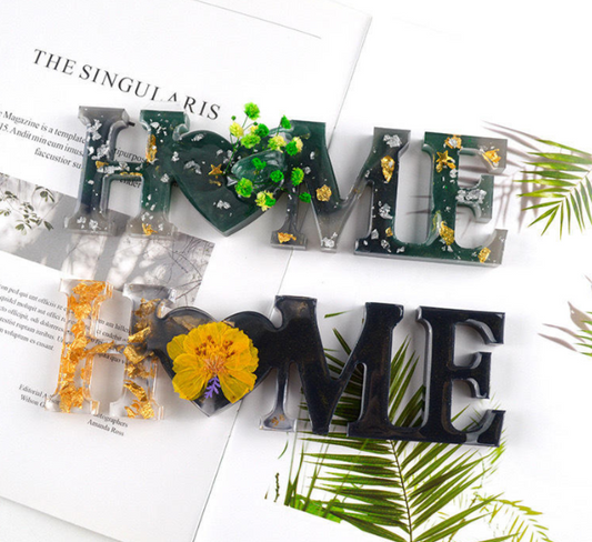 Home Letters Silicone Mold for Resin Crafts