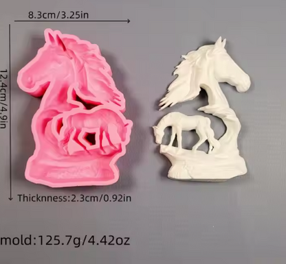 Horse Silicone Mold for Resin Casting & Decorations