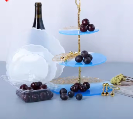 3-Layer Silicone Undulating Trays for Resin & Crafts