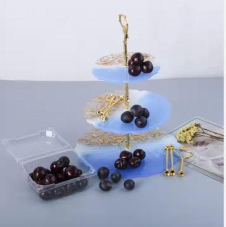 3-Layer Silicone Undulating Trays for Resin & Crafts