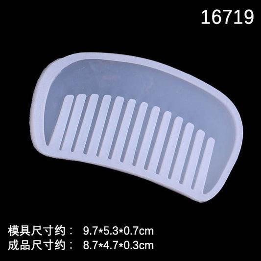 3D Hair Comb Silicone Mold for Resin Crafts