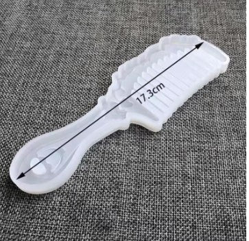 Hair Comb with Handle Silicone Mold for Resin