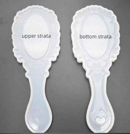Mirror Silicone Mold for Comb Handle Resin Crafts