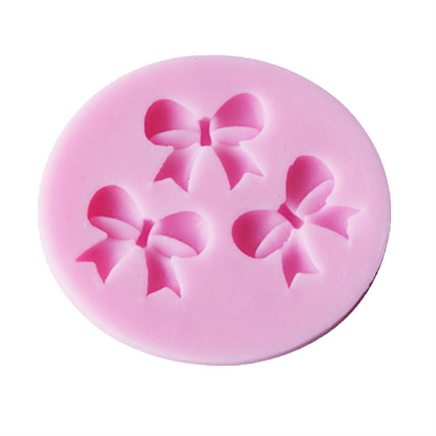 3-in-1 Bow Silicone Mold for 3D Cake Decoration