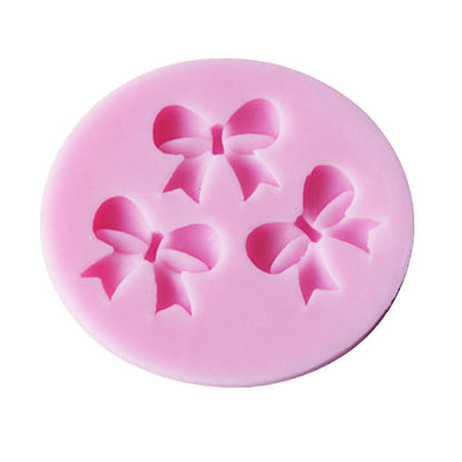 3-in-1 Bow Silicone Mold for 3D Cake Decoration