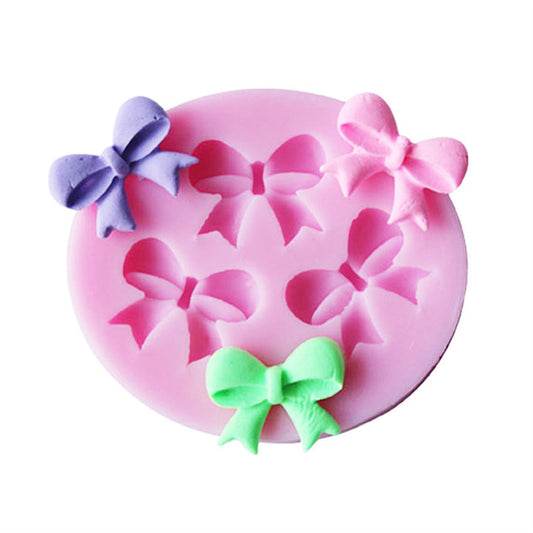 3-in-1 Bow Silicone Mold for 3D Cake Decoration
