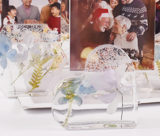 Heart-Shaped Picture Frame Silicone Mold for Resin