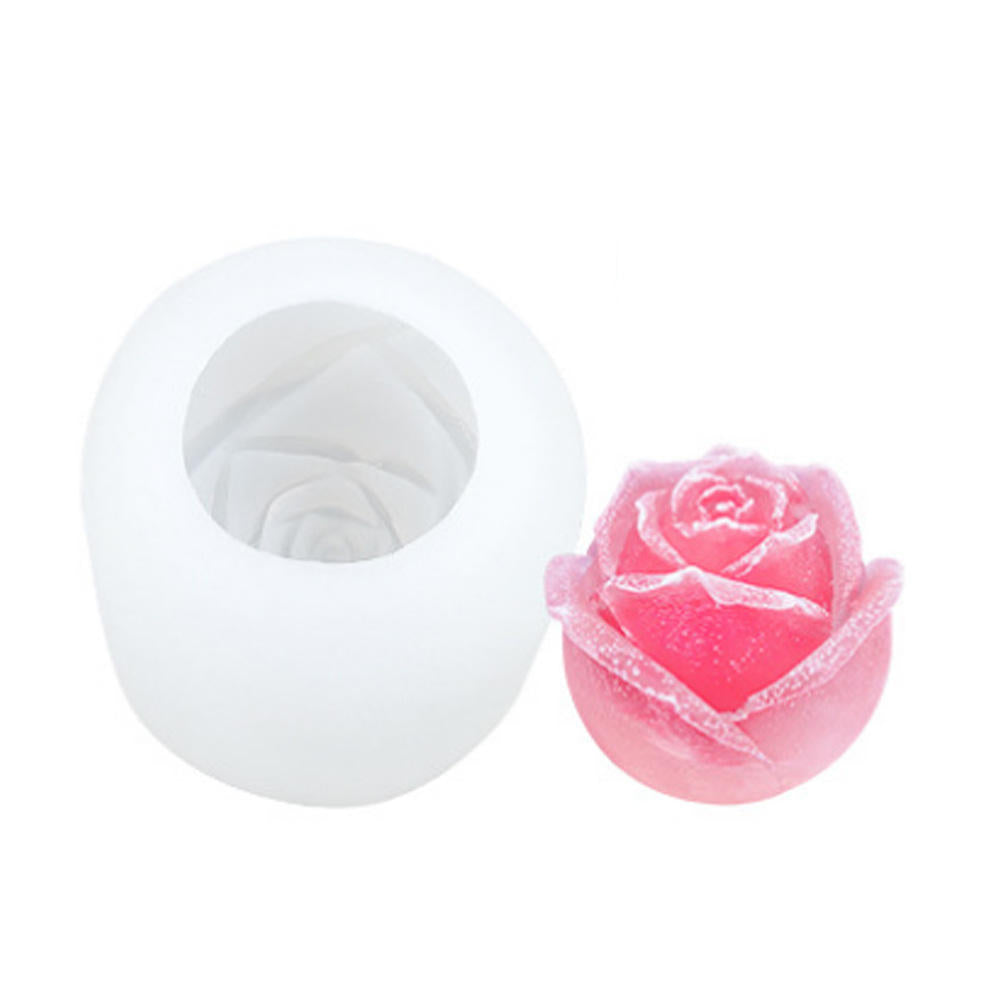 3D Rose Silicone Candle Mold for Resin & Cake