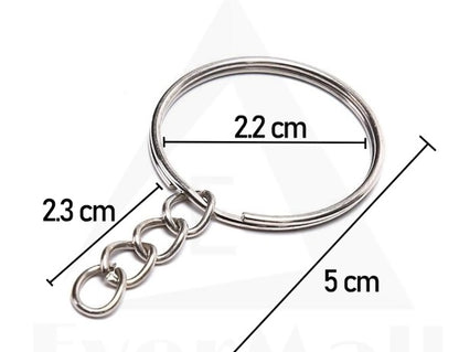 Bulk Key Rings with Chains for DIY Crafts