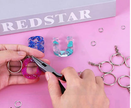 Bulk Key Rings with Chains for DIY Crafts
