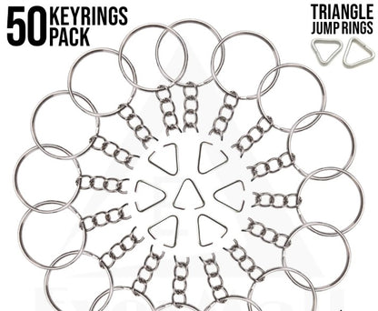 Triangle Jump Key Rings for DIY Crafts