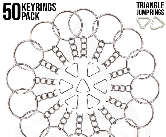 Triangle Jump Key Rings for DIY Crafts