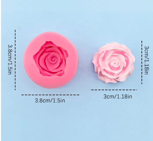 Mini 3D Roses Silicone Mold for Cakes & Crafts