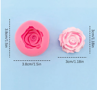 Mini 3D Roses Silicone Mold for Cakes & Crafts