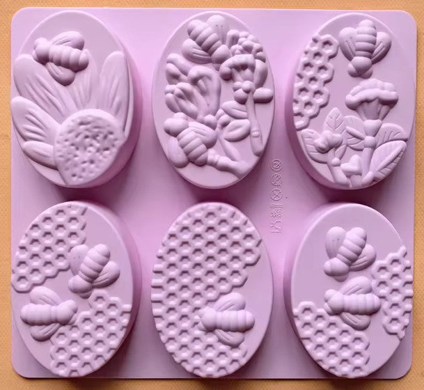 Bee-Shaped Silicone Mold for Soap & Candle