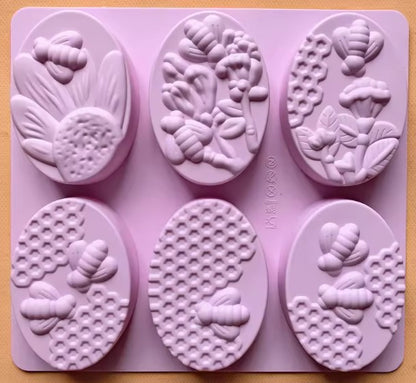 Bee-Shaped Silicone Mold for Soap & Candle