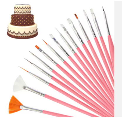 15-Piece Professional Nail Art Brush Set