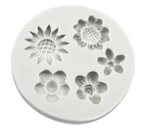 3D Flower Silicone Mold for Cakes & Crafts