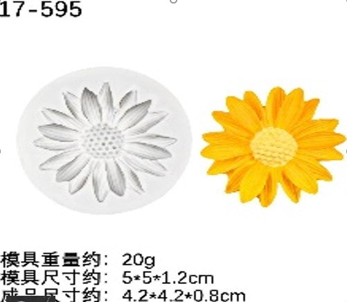 Daisy Flower Blossom Silicone Mold for Crafts