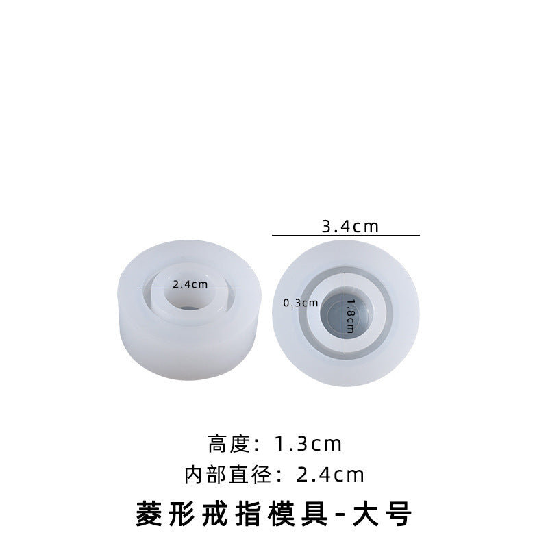 Ring Silicone Mold for Resin & Crystal Crafts