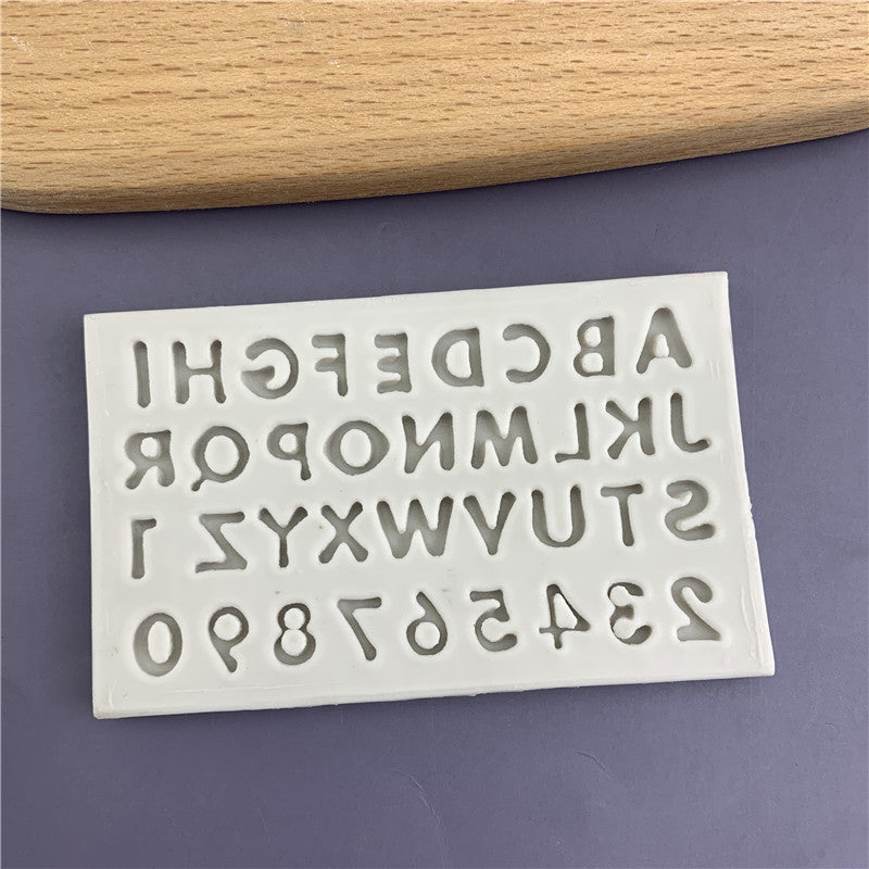 Mini Letter & Number Silicone Mold for DIY Crafts