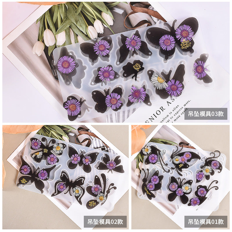 Butterfly Keychain Silicone Mold for DIY Jewelry