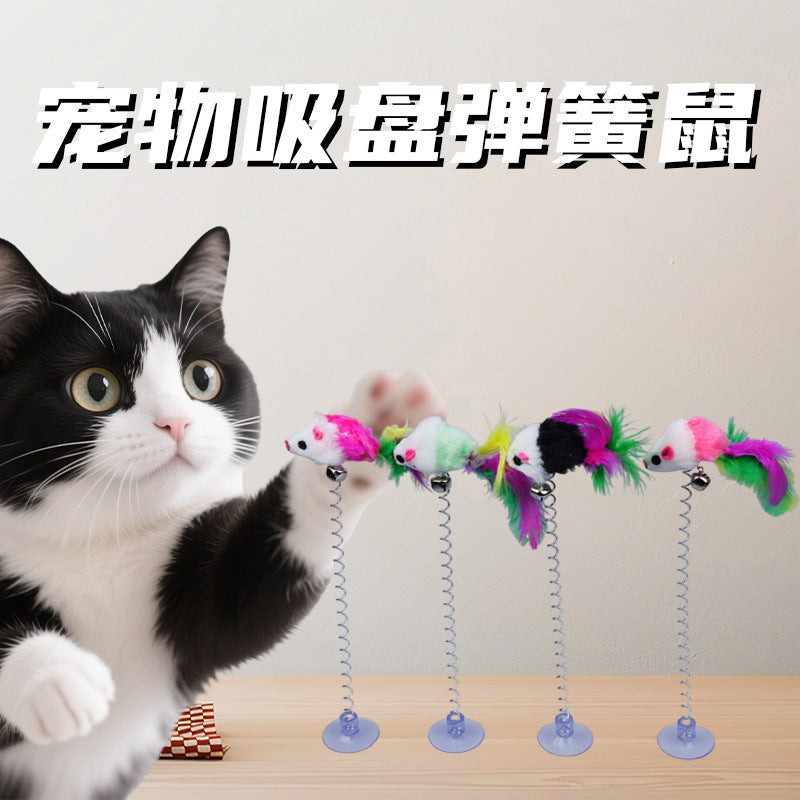 Mouse Spring Cat Toy Self Play