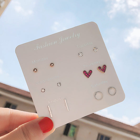 Mini Earrings Set for Girls – 6 Pairs