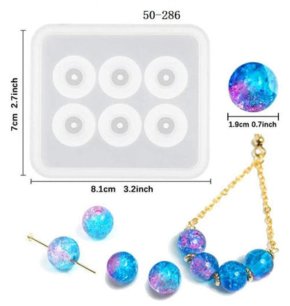 Gemstone Bracelet Silicone Mold for Resin