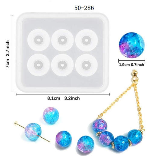 Gemstone Bracelet Silicone Mold for Resin