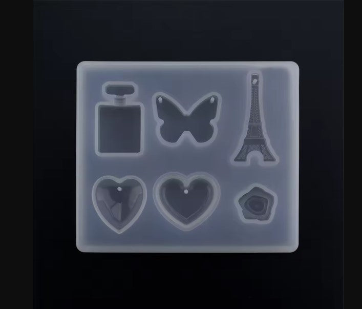 6 in 1 Jewelry Silicone Mold – Mixed Shapes
