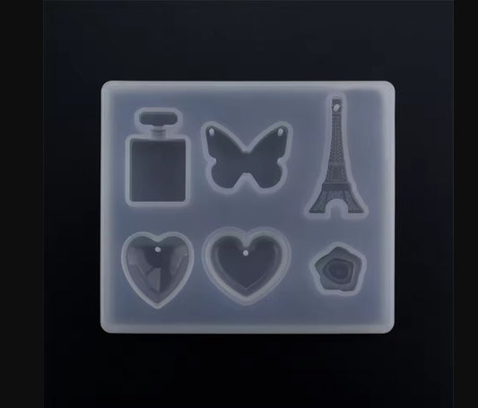 6 in 1 Jewelry Silicone Mold – Mixed Shapes